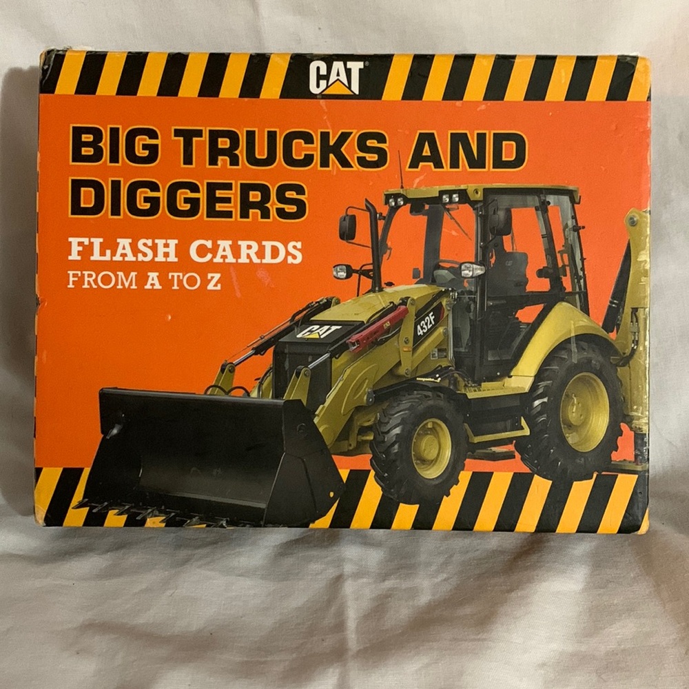 Big Trucks and Diggers flash Cards from A to Z